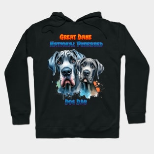 Dynamic Duo: Great Dane National Purebred Dog Hoodie